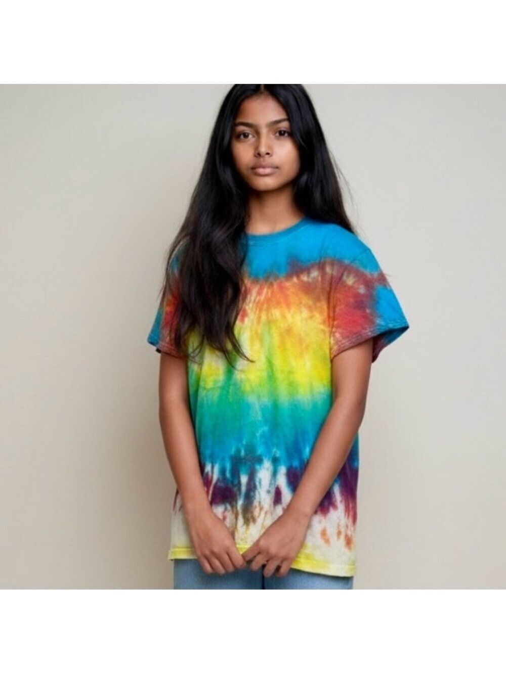 Gilden Tie-Dye Short Sleeve Crew Neck Shirt